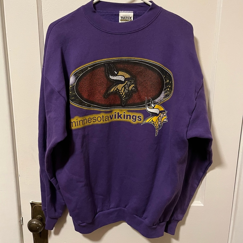 Vintage Minnesota Vikings NFL Crewneck Size Large Vultex